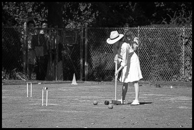 La partie de croquet dans Central Park
